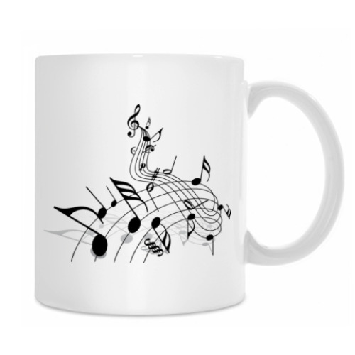 Кружка с принтом Music