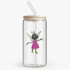 Банка с бамбуковой крышкой