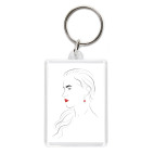 Брелок 5.7 x 4.1 см Beautiful lady