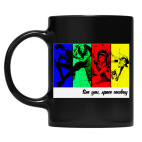 Кружка цветная UV-DTF