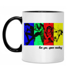 Кружка двухцветная