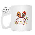 Кружка с футбольным мячиком