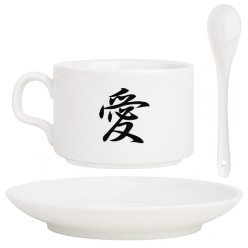 Кофейный набор с принтом Фен-шуй