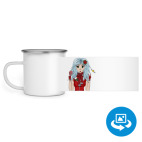 Кружка металлическая белая (круговая запечатка)