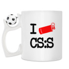 Кружка с футбольным мячиком