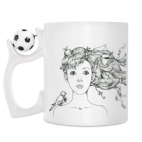 Кружка с футбольным мячиком