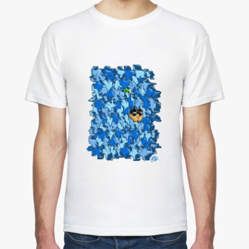 Футболка с принтом Граффити алфавит