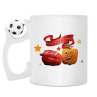 Кружка с футбольным мячиком