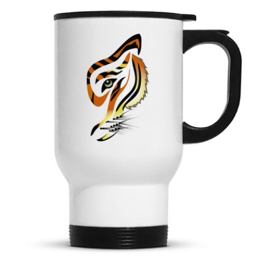 Кружка-термос с принтом Тигра