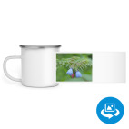 Кружка металлическая белая (круговая запечатка)