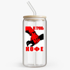 Банка с бамбуковой крышкой