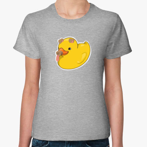 Женская футболка Утка Snap Duck