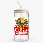 Банка с бамбуковой крышкой