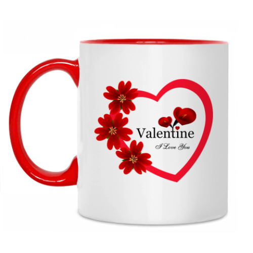 Кружка с принтом Св. Валентин