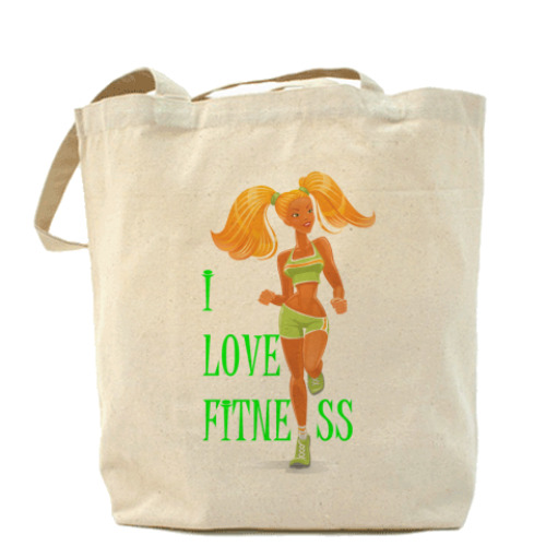 Сумка шоппер «i love fitness»
