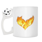 Кружка с футбольным мячиком