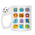 Кружка с футбольным мячиком