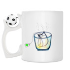 Кружка с футбольным мячиком