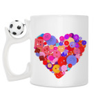 Кружка с футбольным мячиком