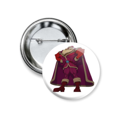 Значок 37мм   Могучий санта