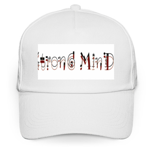 Кепка бейсболка с принтом Strong mind