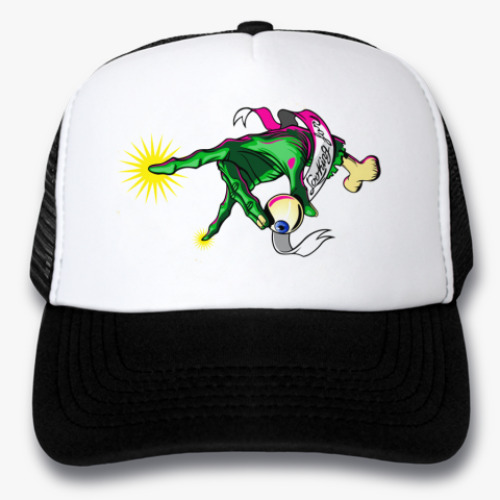 Кепка-тракер с принтом  HAND