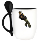 Кружка с ложкой