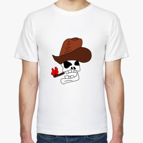 Футболка с принтом  Черепок