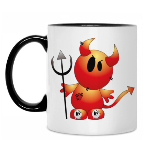 Кружка с принтом Чертик