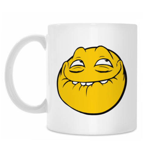 Кружка с принтом Trollface