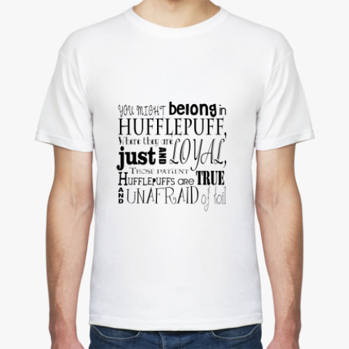 Футболка с принтом Hufflepuff