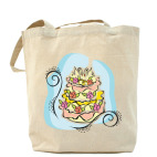 Холщовая сумка шоппер Свадебный торт