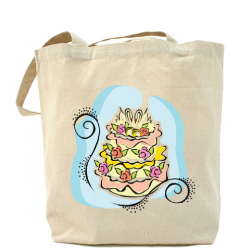 Сумка шоппер Свадебный торт