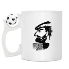 Кружка с футбольным мячиком