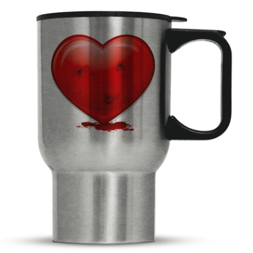 Кружка-термос с принтом Раненое сердце