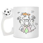 Кружка с футбольным мячиком