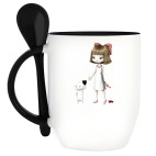 Кружка с ложкой