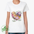 Женская футболка органик