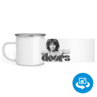 Кружка металлическая белая (круговая запечатка)