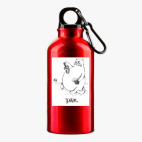 Металлическая бутылка 400 мл UV-DTF