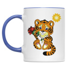 Двухцветная кружка Милый тигренок