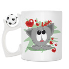 Кружка с футбольным мячиком