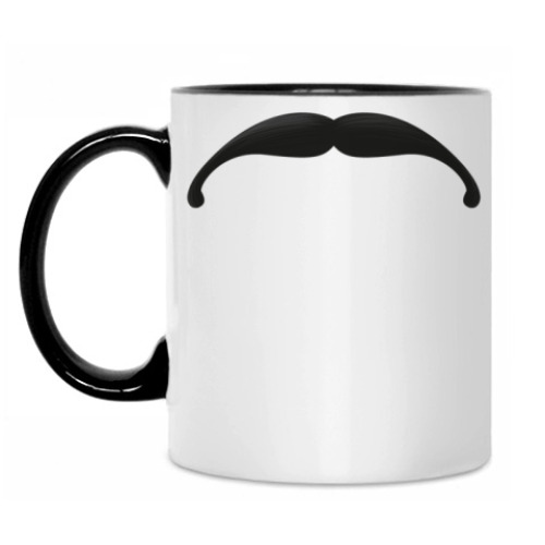 Кружка с принтом Усы