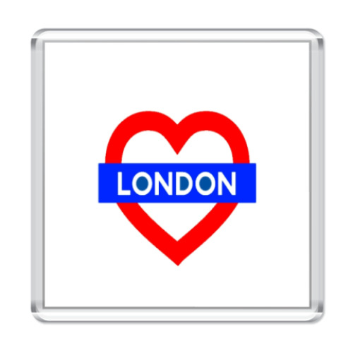 Магнит с принтом England