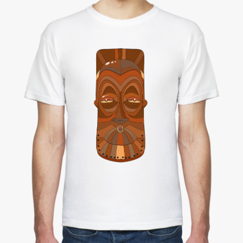 Футболка Африканская деревянная маска