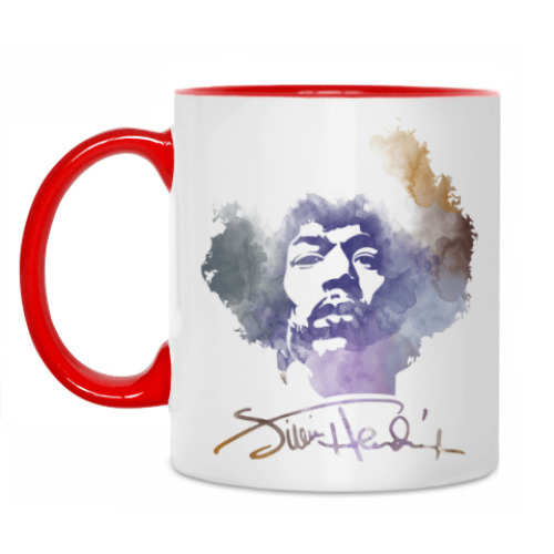 Кружка с принтом  Jimi Hendrix - Джими Хендрикс