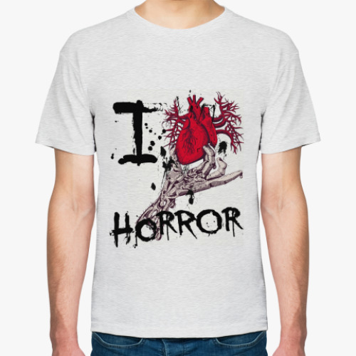 Футболка с принтом  Horror