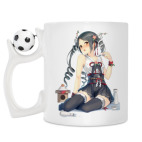 Кружка с футбольным мячиком