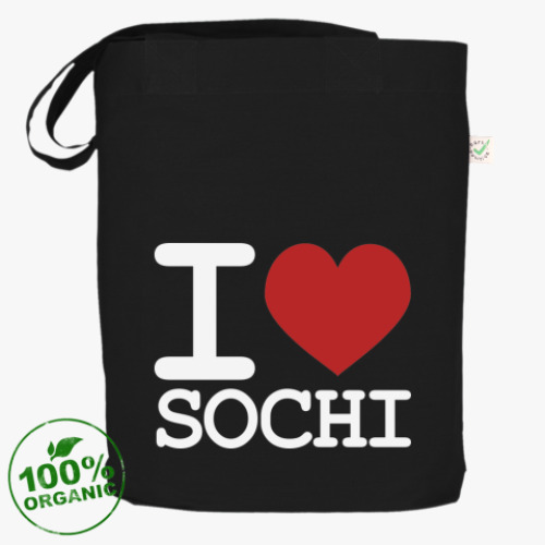 Сумка шоппер с принтом я люблю Сочи