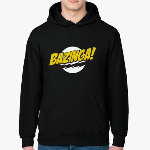 Толстовка худи с принтом Базинга